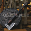 Handmade Viking Axe – Custom Engraved Handle & Etched Blade – Perfect Gift for Him